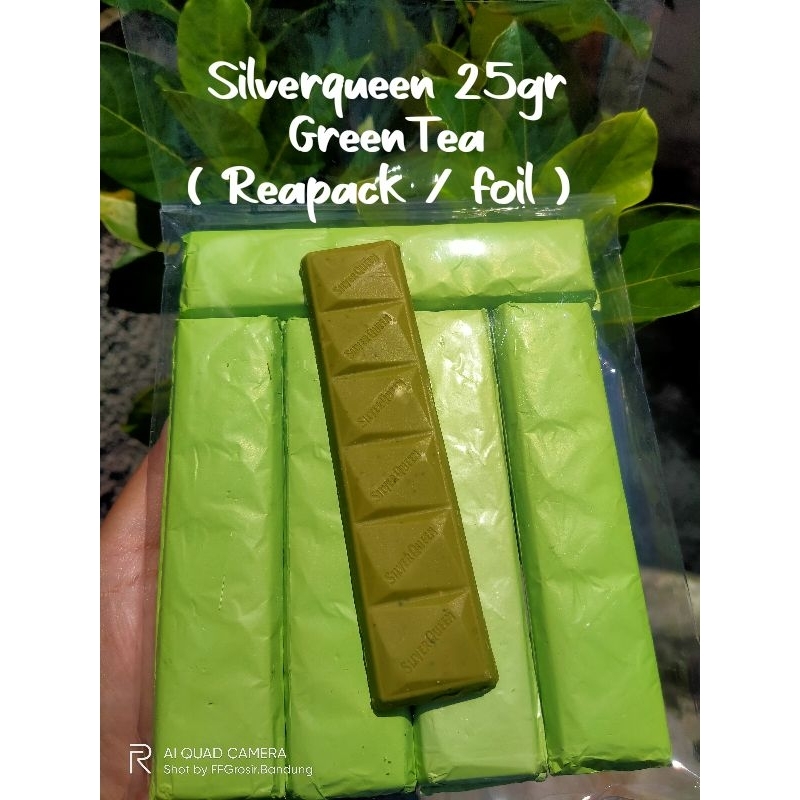 

Silverqueen 25gr GreenTea/ SilVerqueen Matcha ( reapack / foil ) 1pak isi 10pcs