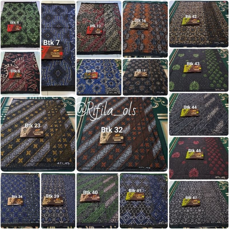 SARUNG ATLAS IDAMAN HARMONI MOTIF BATIK / ATLAS BATIK