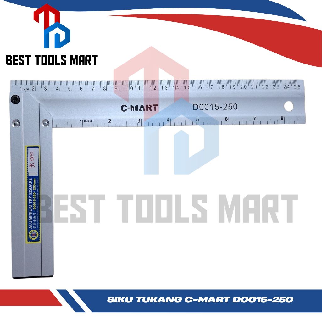 

Penggaris siku tukang c-mart d0015-250 siku tukang 25 cm aluminium