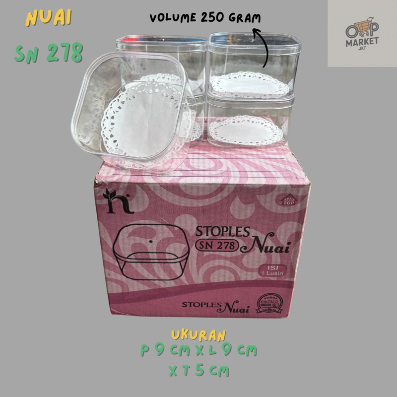 SALE TOPLES KUE KERING KOTAK 200-250 Gram / TOPLES KUE MURAH NUAI SN 278
