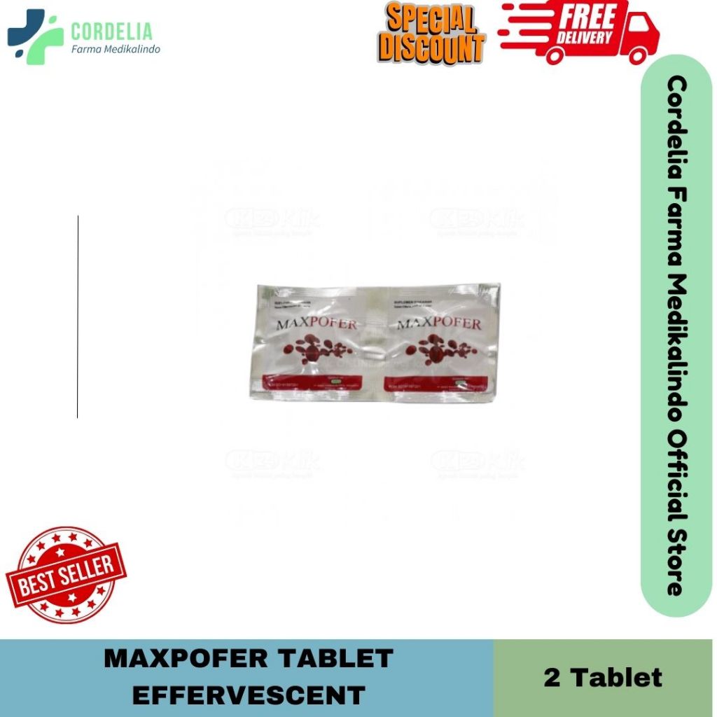 Maxpofer Tablet Effervescent (1 strip=2 tablet Effervescent)