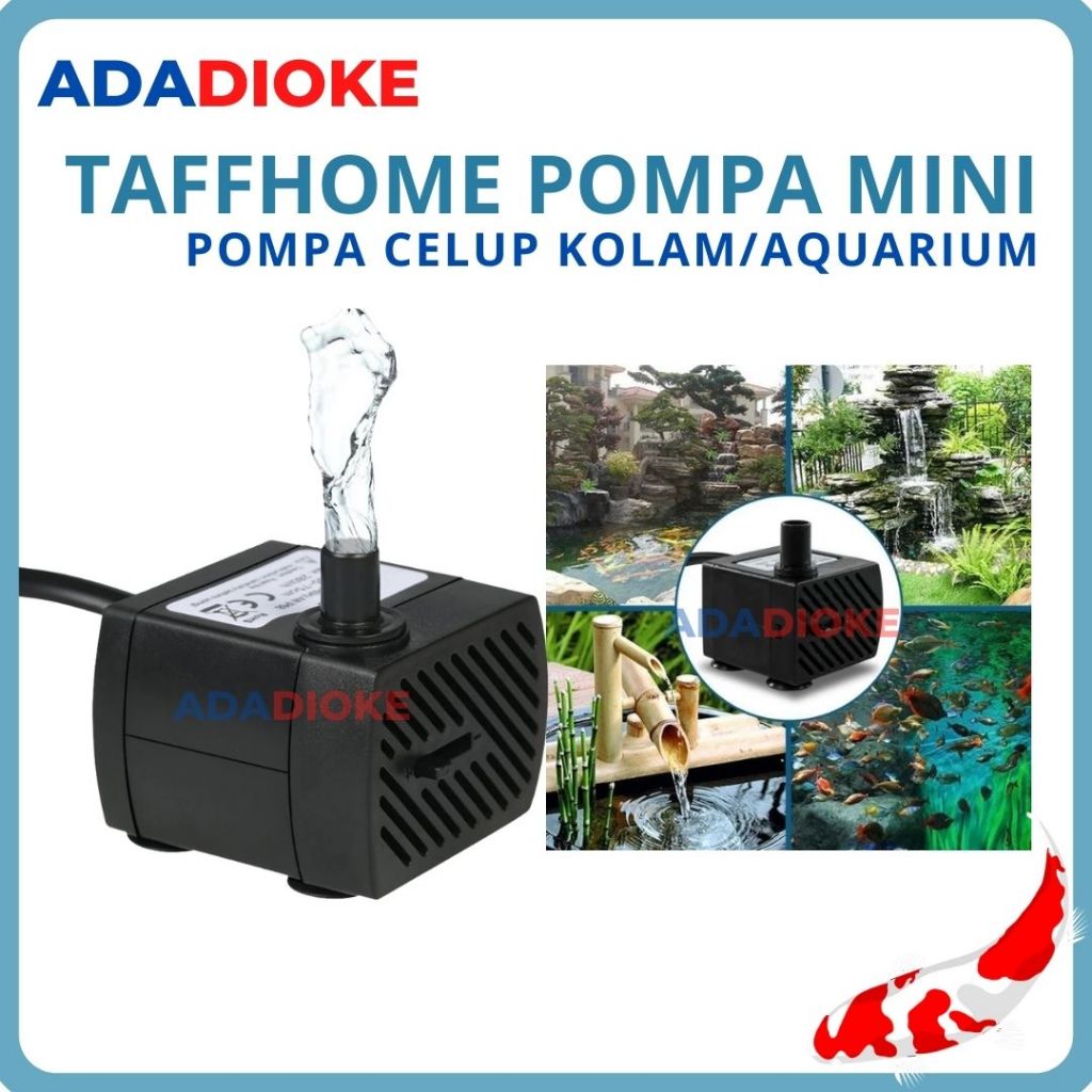 Pompa Celup Aquarium Kolam Pompa Celup Mini Pompa Air Mancur TaffHome Submersible Pump