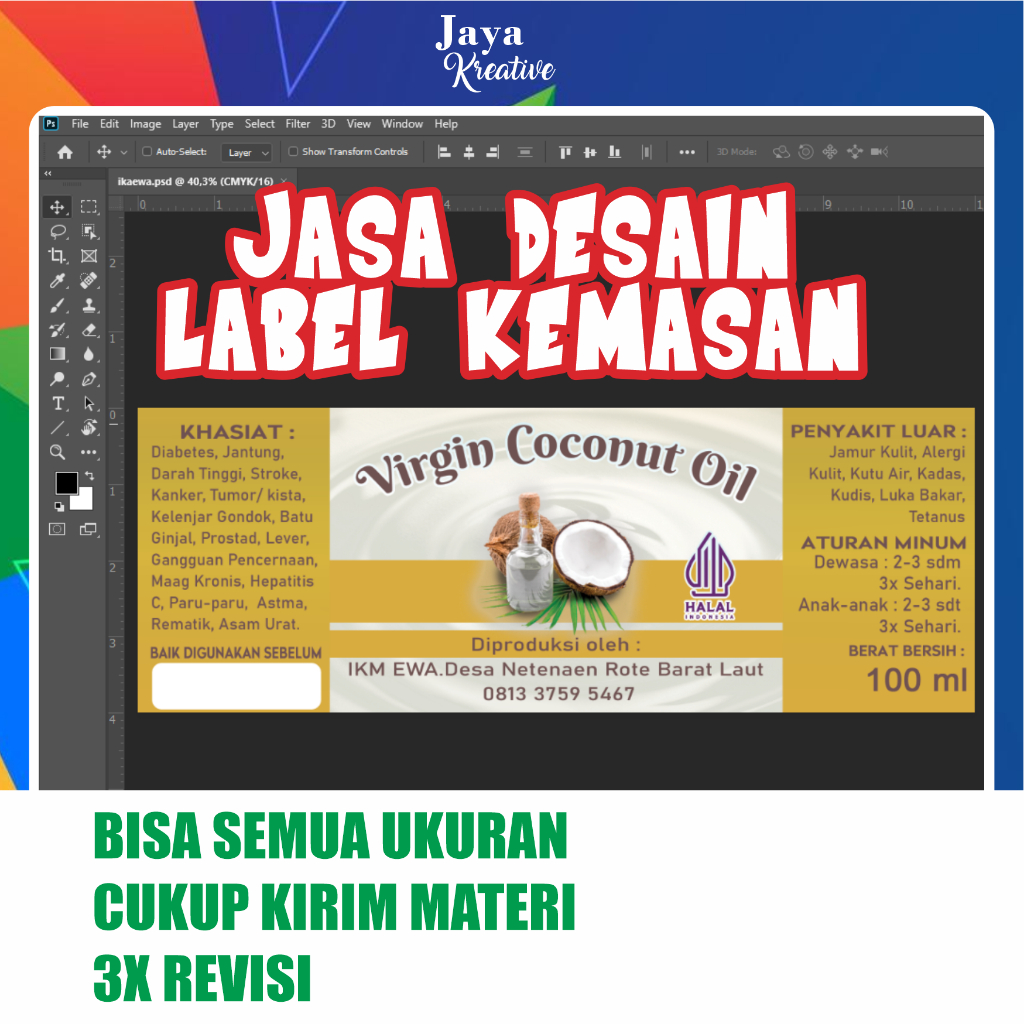 

Jasa Desain Label Kemasan/handtag/atau apapun