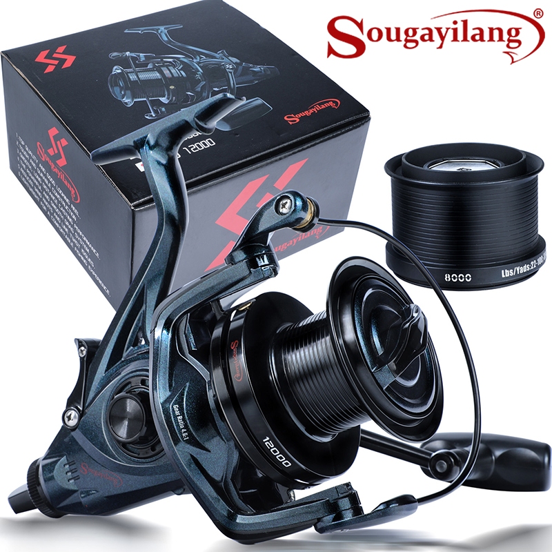 Sougayilang Reel Pancing Saltwater Spinning Surfcasting 9000/10000/12000 Reel Ikan Ultra Kuat Tahan 