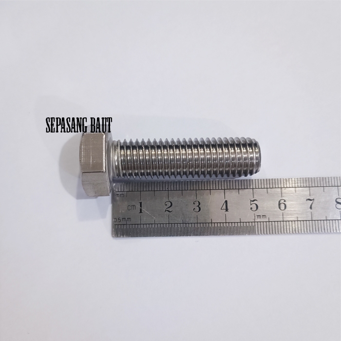 M14 x 50 Baut Hexagon Stainless 304 M14x50