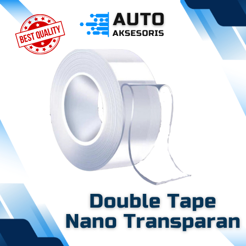 

Double Tape Nano Magic Tape Super Kuat Transparan Bening 5meter / 3meter / 1meter Tape 2 Sisi