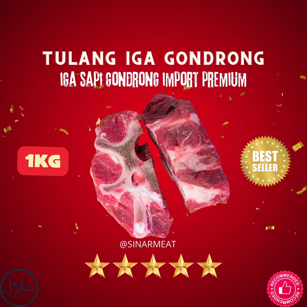 

TULANG IGA GONDRONG SAPI DAGING PREMIUM 1KG