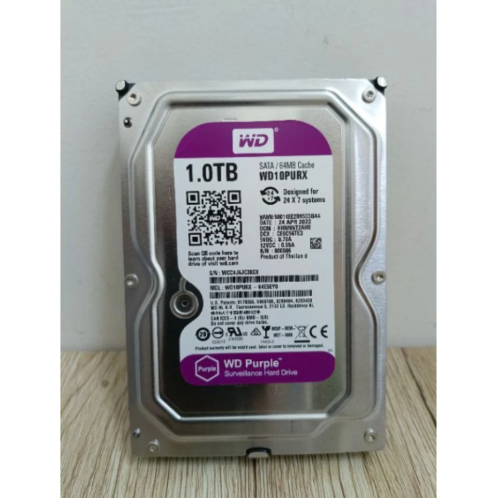 Hardisk internal PC WD Purple 1TB HDD internal Sata 3.5 For CCTV/DVR/NVR/COMPUTER PROMO