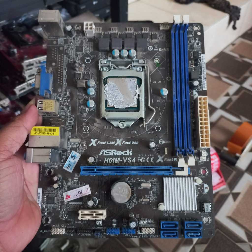 Motherbroad h61 lga1155 + Proc Pentinum Gen2,3 asus,gigabyte,afox,foxcon bekas