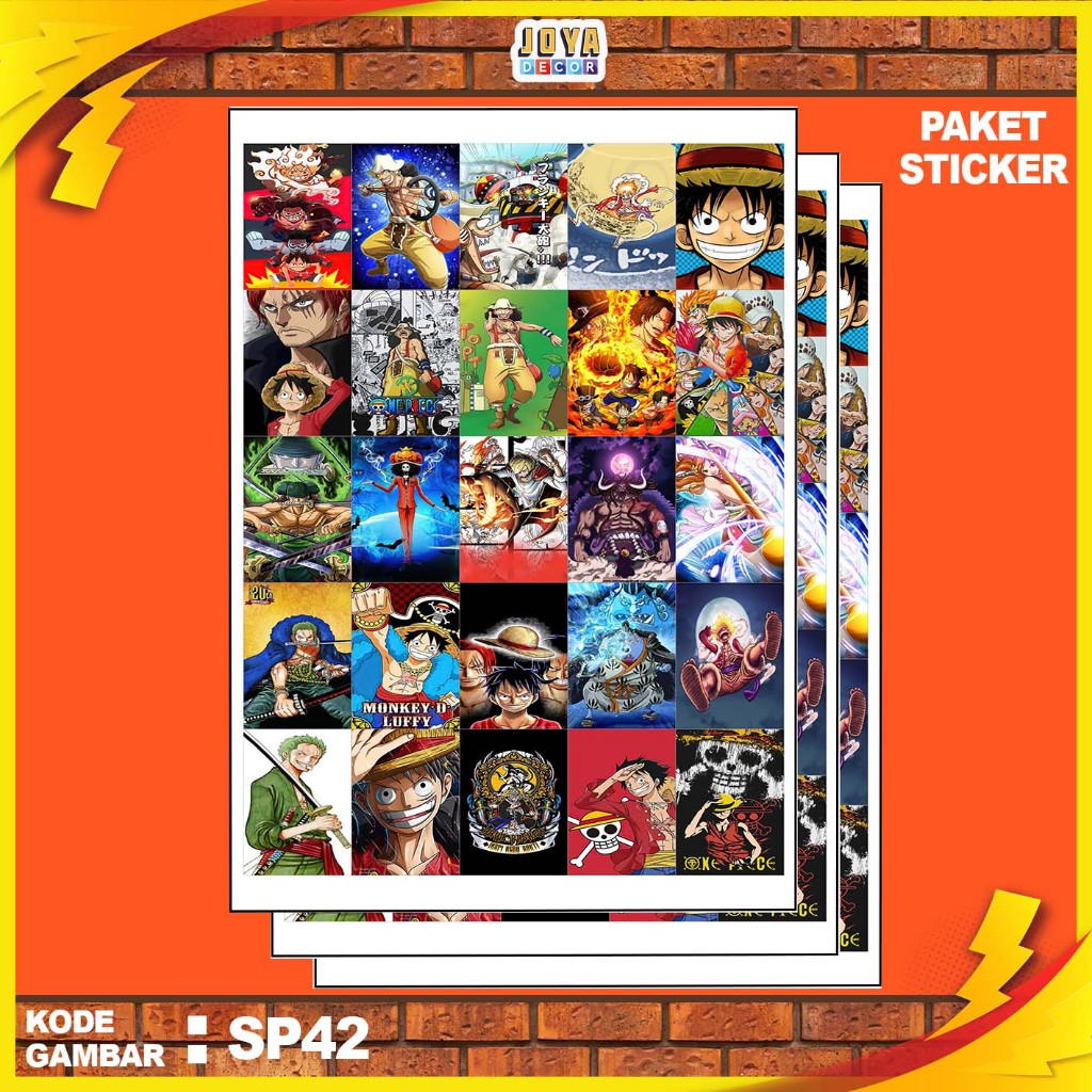 

GAMBAR STICKER ONE PIECE / STIKER ONE PIECE / PAKET STIKER ONE PIECE PER 25 PCS / KODEPS42