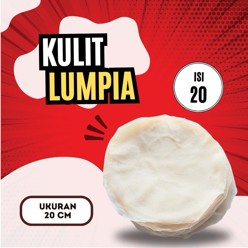 

[TERLARIS & TERMURAH] Kulit Lumpia Premium 20 PCS Jamin Kriuk Anti Sobek Tipis Lembut Martabak | Kulit Lumpia Basah & Goreng | Tidak Mudah Sobek Halal