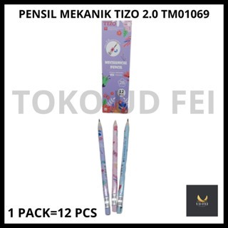 

(1 PACK=12 PCS) PENSIL MEKANIK TIZO 2.0 TM01069/ PENSIL MEKANIK TIZO 2.0/ MECHANICAL PENSIL 2.0