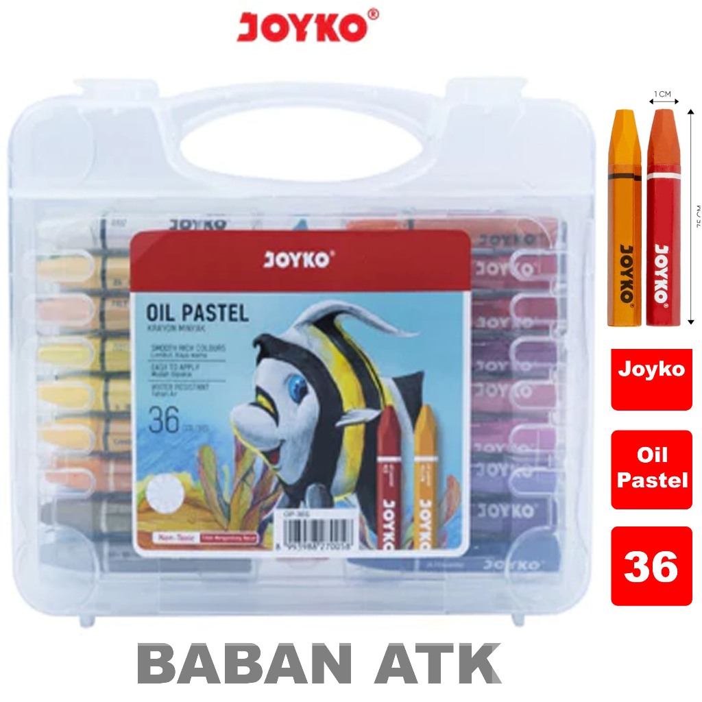 

Krayon 36 Warna Oil Pastel / Crayon Oil Pastel Joyko 36 Warna OP-36S joyko