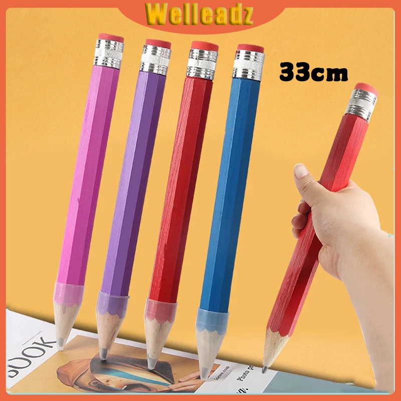 

Pensil Jumbo Besar 33CM Mainan Pencil / Pensil Jumbo Hiasan Photo Kado Alat Tulis Anak-anak