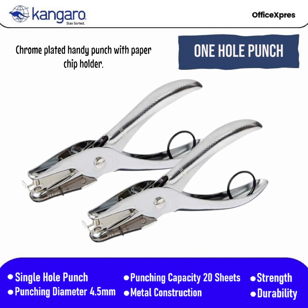 

One Hole Punch / Single Hole Punch / Pembolong Kertas 1 Lubang / Steel Hole Punch / Metal Hole Punch / Paper Punch 1 Hole / Pelubang Kertas 1 Lubang