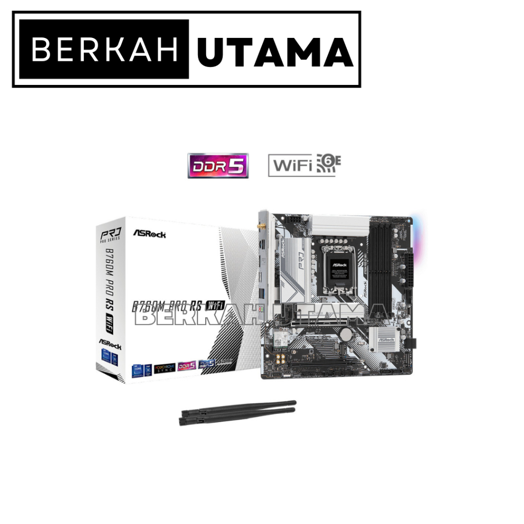 ASROCK B760M PRO RS WIFI DDR5 (INTEL LGA 1700, DDR5, B760)