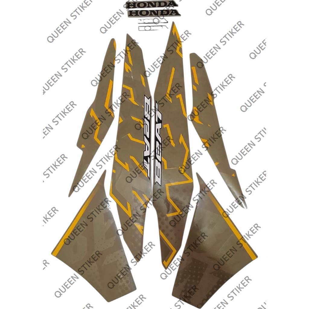 STRIPING STIKER MOTOR BEAT STREET 2024 GOLD MURAH DAN BAGUS