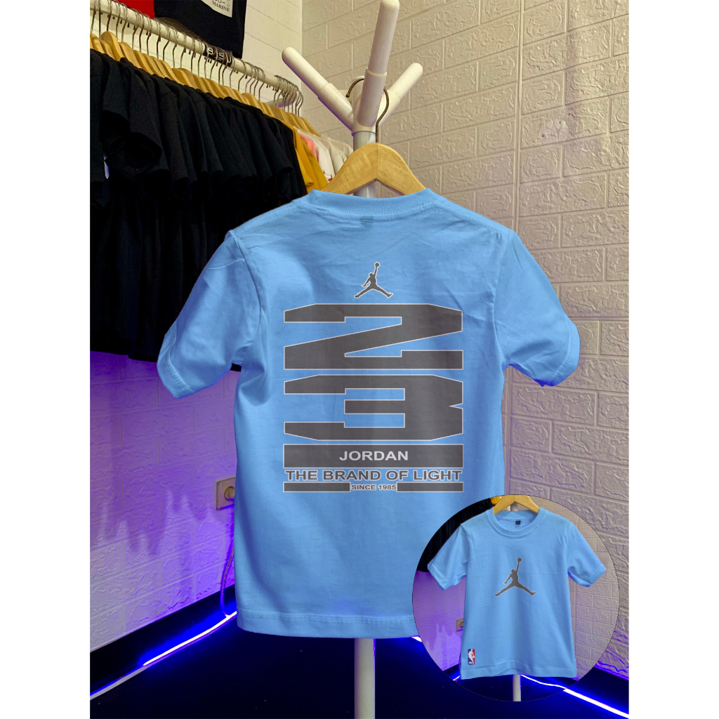 Baju Kaos Lengan Pendek Anak & Dewasa Unisex Jordan 23