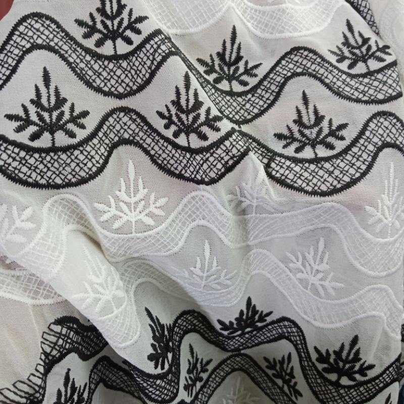 kain sifon bordir - kain sifon motif bordir - kain sifon premium - kain butik