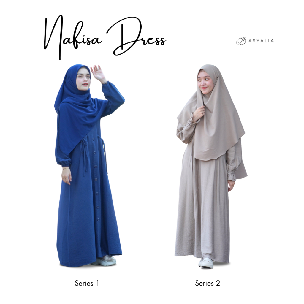 DRESS NAFISA SERIES / DRESS GAMIS BUSUI / DRESS GAMIS WISUDA / DRESS GAMIS CUSTOM / DRESS ASYALIA / 