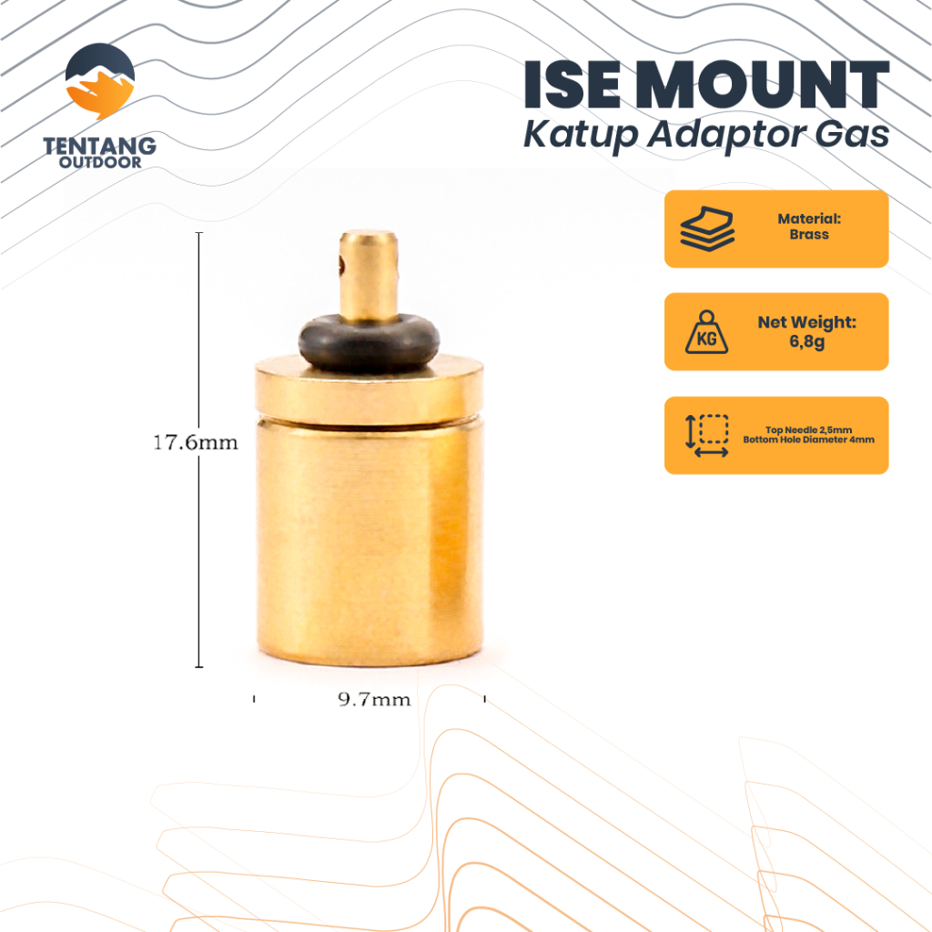Katup Inflasi Tabung Gas Adaptor Gas Mini Inflation Valve Campervan