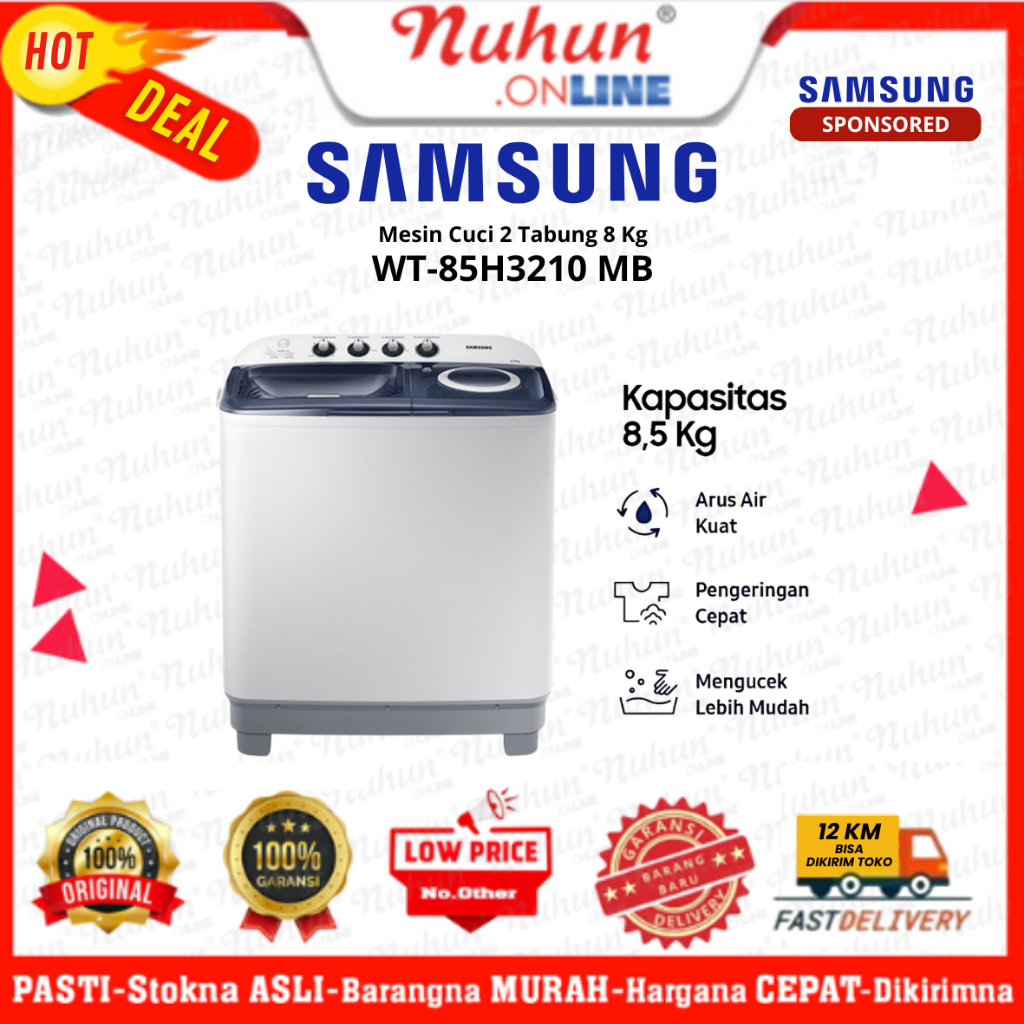 [CIANJUR] Mesin Cuci Samsung 85H3210 MB