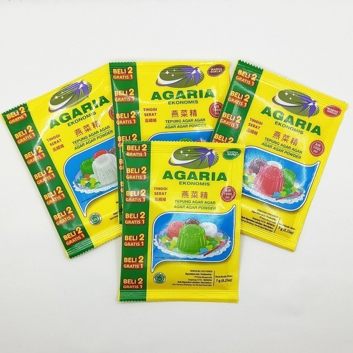 AGARIA Bubuk Agar Agar Forisa 7gr Semua Warna