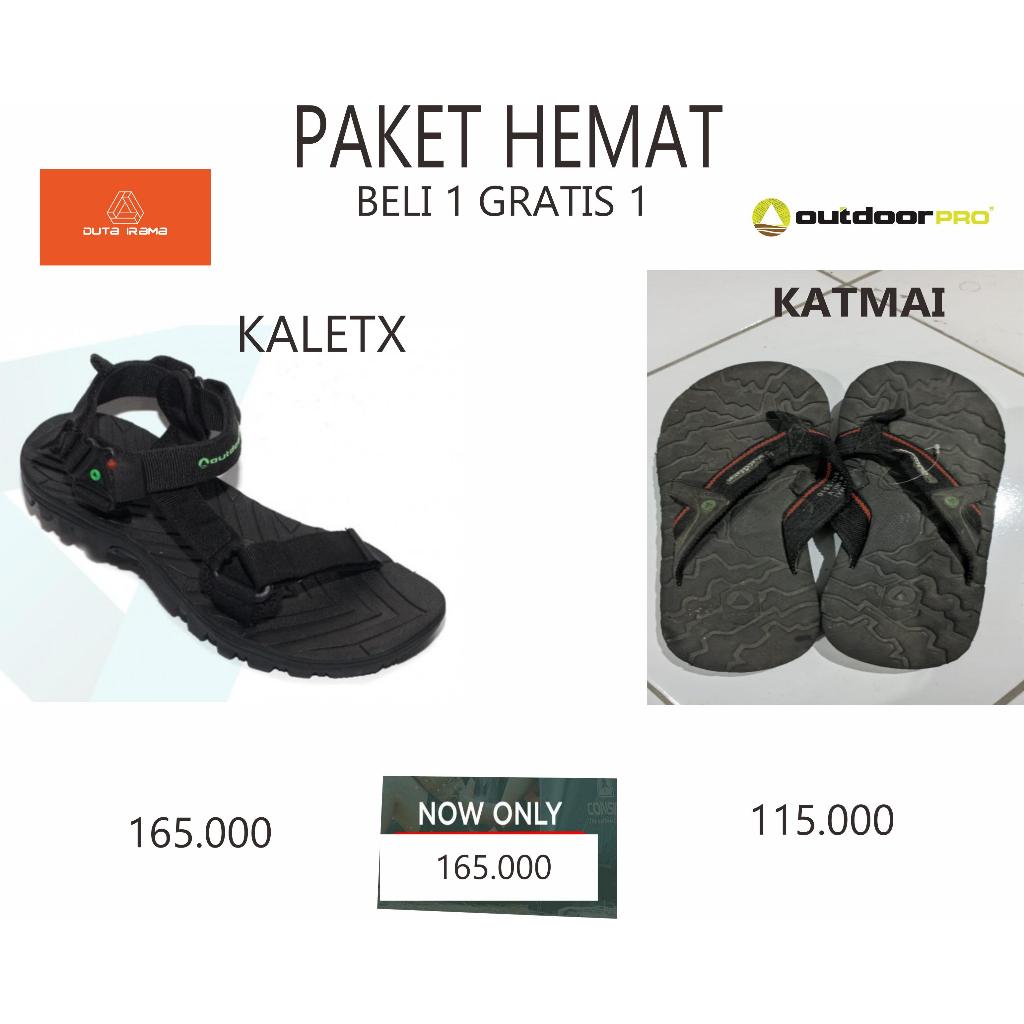 DUTAIRAMA - PAKET HEMAT BELI 1 GRATIS 1 SANDAL OUTDOOR KALETX + KATMAI