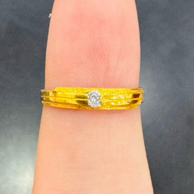 Cincin Harian Nikah couple kawin Fashion Model Terbaru Diamond Look  Emas Asli Kadar 700 16 k