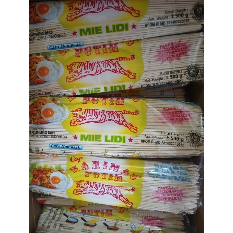 

mie lidi harimau wrna putih