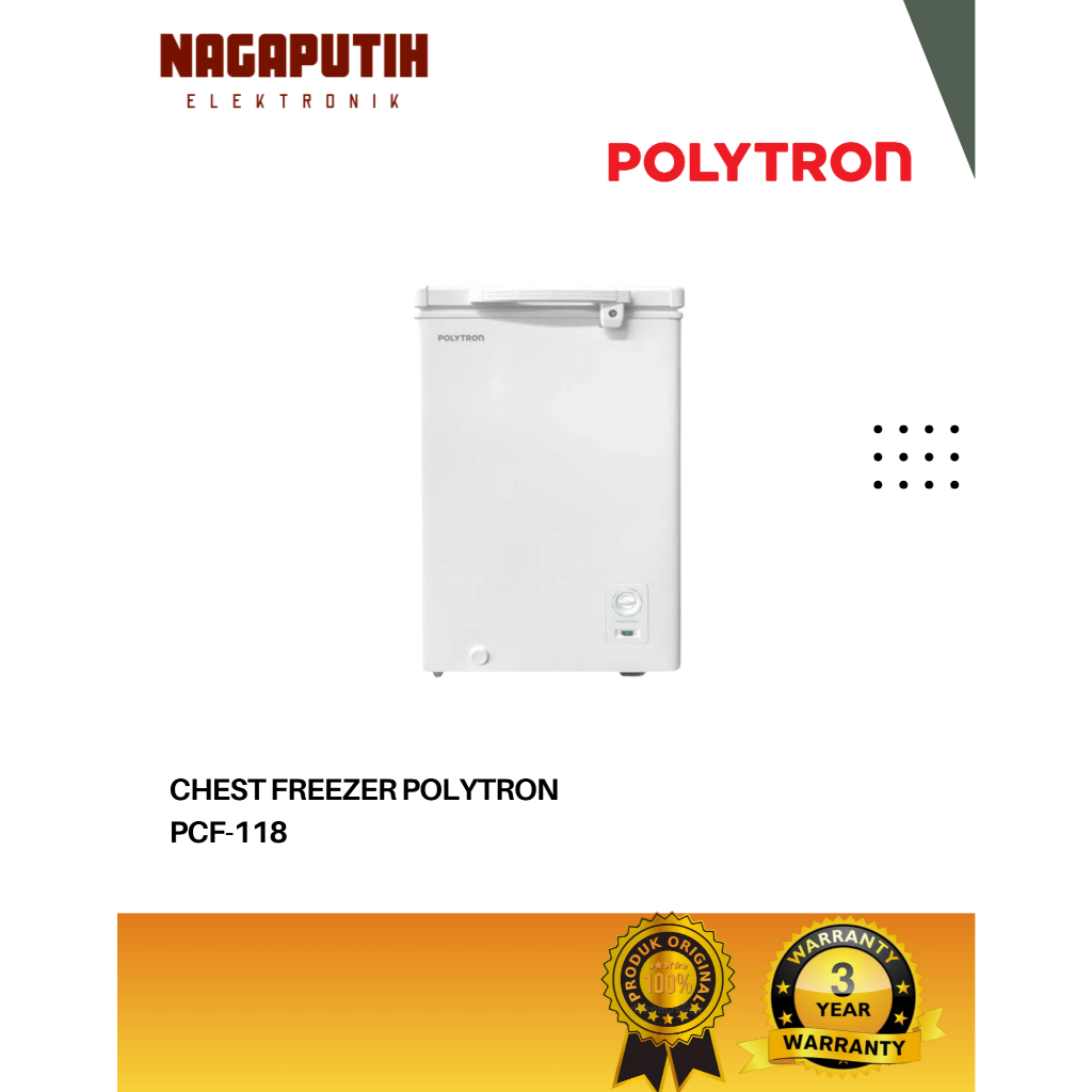 Polytron Chest Freezer Box PCF-118 Freezer Box