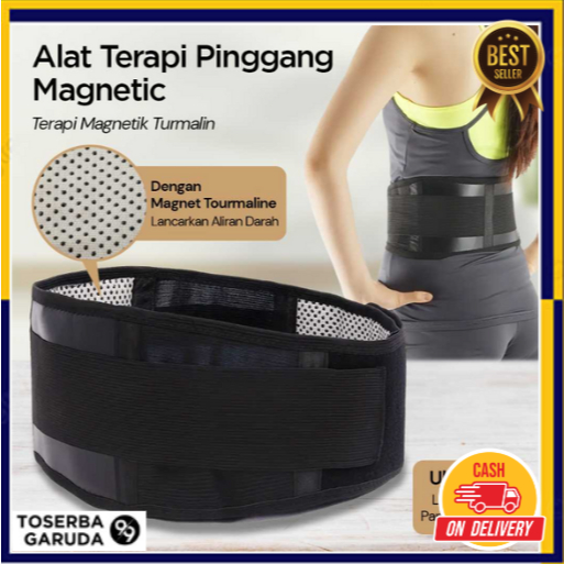 Alat Terapi Pinggang Magnetic Tourmaline Nylon PU Leather Sabuk Magnet Terapi Pinggang Therapy Tourm