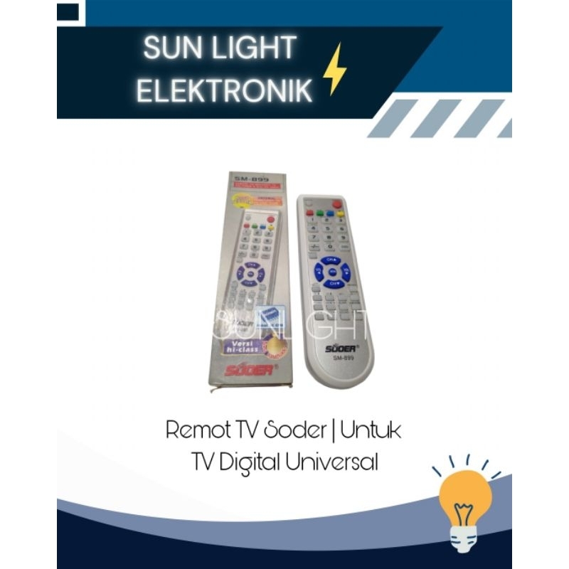 Remot TV Suder | Untuk TV Digital Universal
