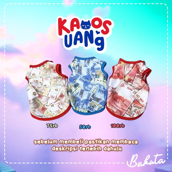 Baju Kucing Tank Edisi Parody Uang Tank Untuk Kucing dan anjing kecil / Baju Kucing Size S-XXL