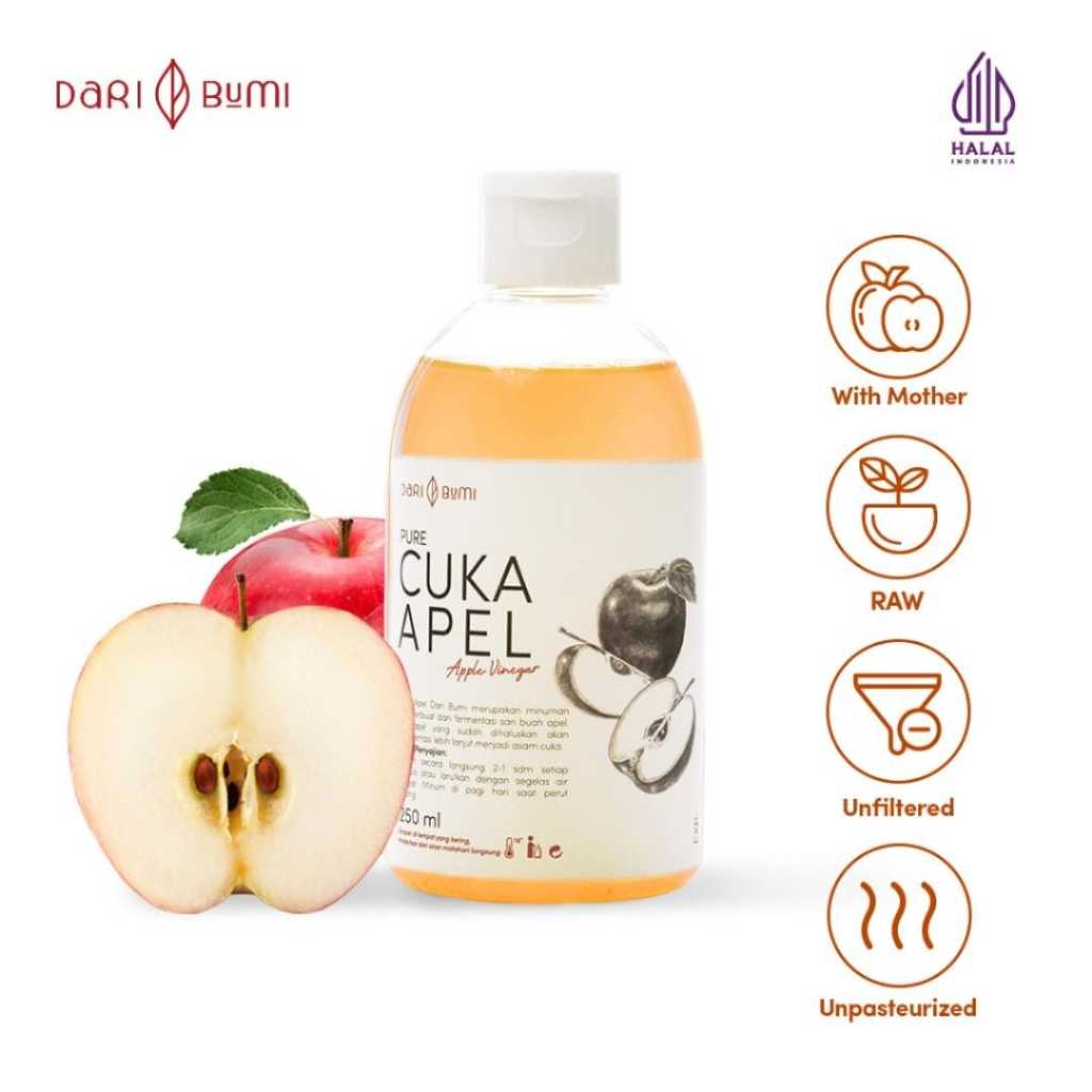 

Dari Bumi Pure Cuka Apel Apple Vinegar 250gr