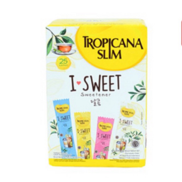 

TROPICANA SLIM I SWEET SWEETENER 25x2.5GR