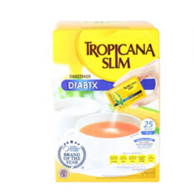 

TROPICANA SLIM SWEETENER DIABETICS 25'S