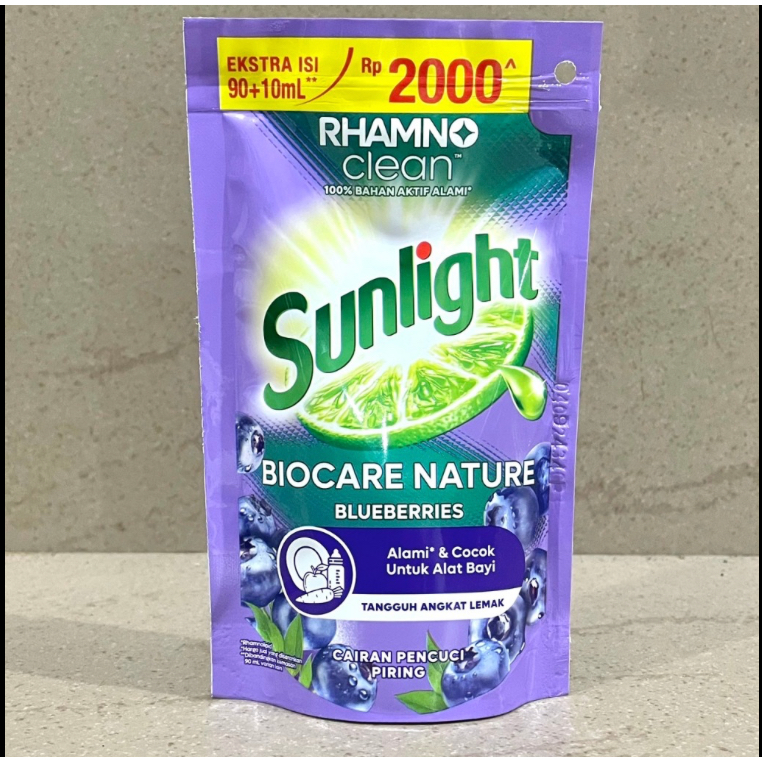 SUNLIGHT BIOCARE NATURE Sabun Cuci Piring 100ml kemasan ekonomis / SABUN CUCI BOTOL BAYI