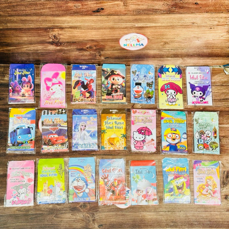 

Amplop Ampau Lebaran Motif Lucu Lucu isi 100pcs Campur