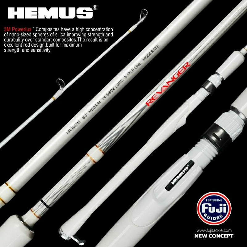 JORAN SPINNING GALATAMA HEMUS REVANGER 8-17 lbs - FULL CARBON - NEW CONCEPT RING FUJI