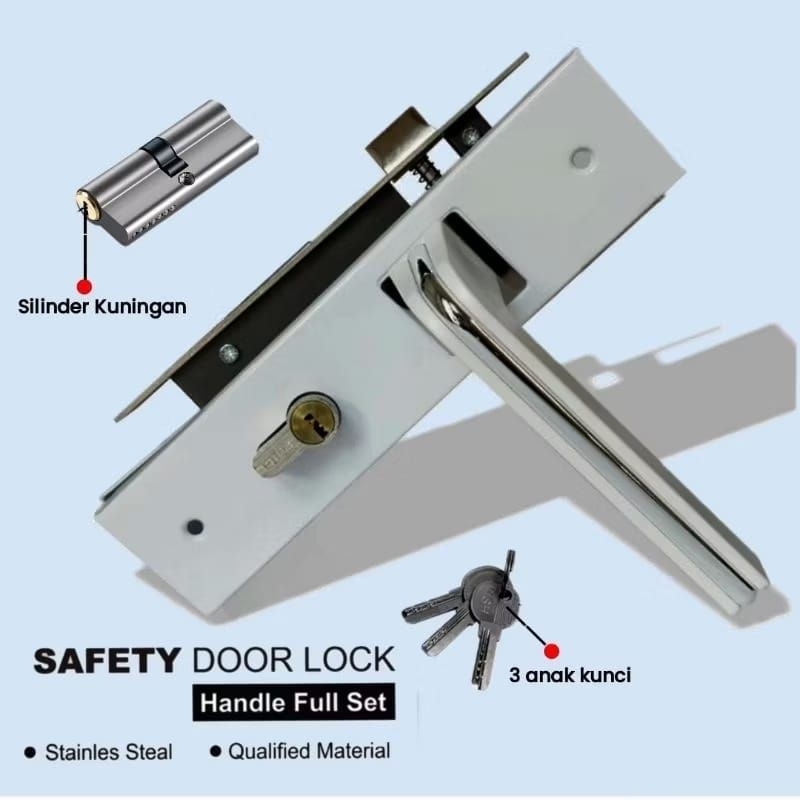 Handle Set Kunci 1 Pintu Rumah Minimalis Klasik Mewah
