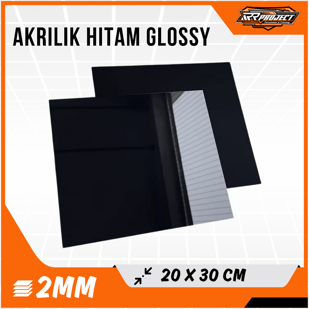 

Akrilik hitam solid A4 20x30cm 2mm