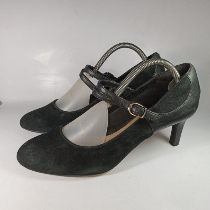 Clarks leather heels 42 size woman shoes