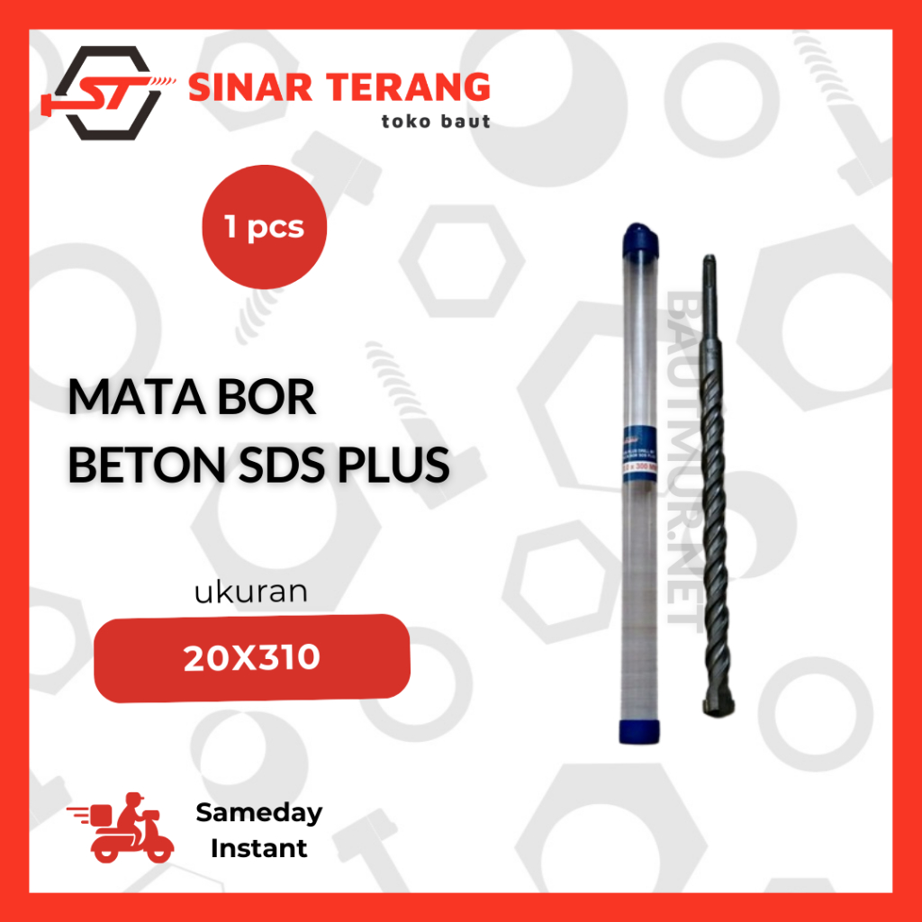 BITEC - SOLID 20 x 310 mm Mata Bor Beton - Mata Bor Tembok Beton