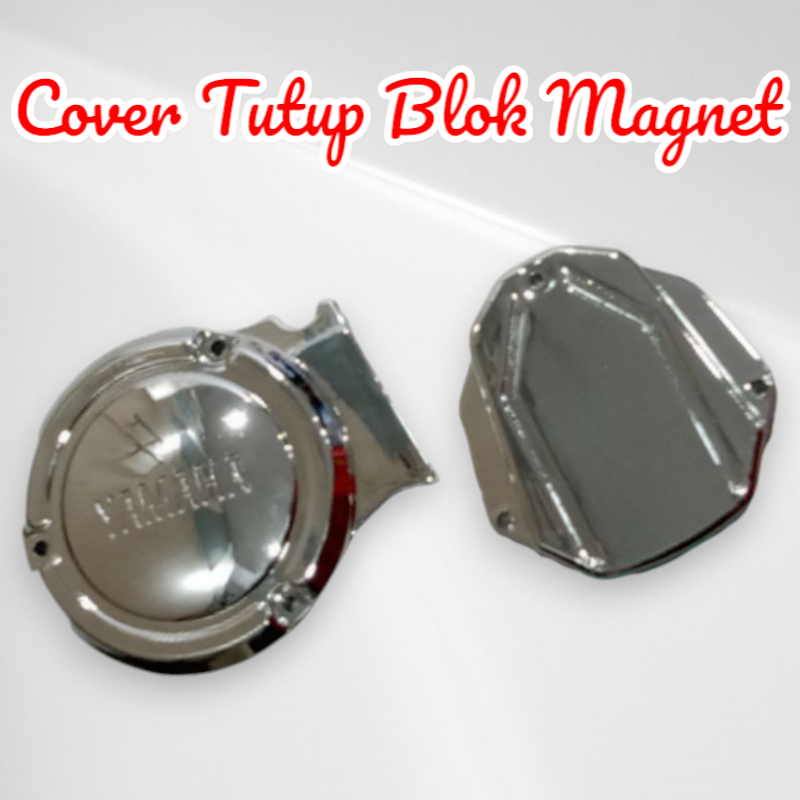 Cover Tutup Blok Magnet Chrome , RX King
