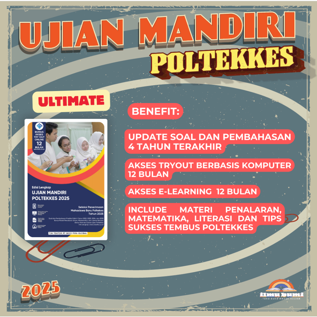 PAKET INTENSIF Ujian Mandiri Poltekkes Kemenkes 2025 (Termasuk Voucher Akses TryOut Senilai 500K)