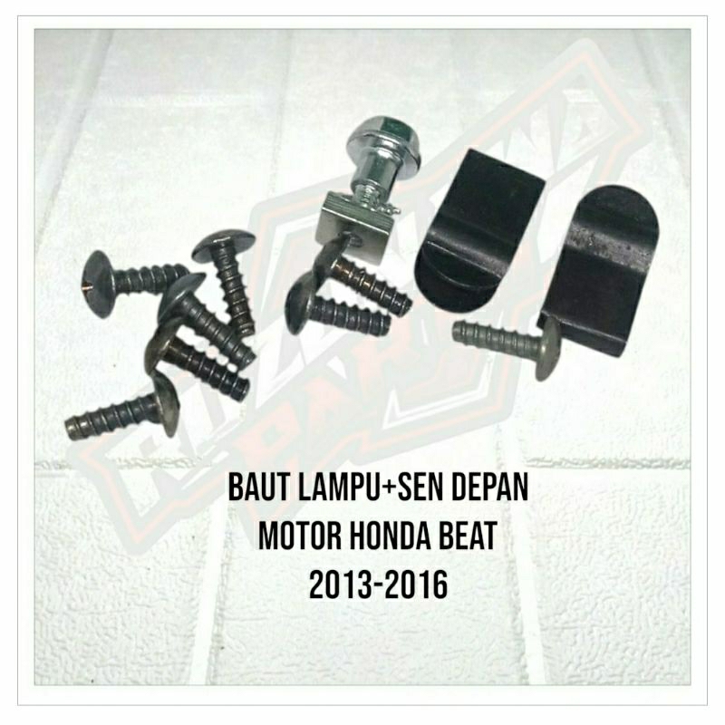 BAUT LAMPU DAN BAUT SEIN DEPAN UNTUK MOTOR BEAT TAHUN 2013-2016