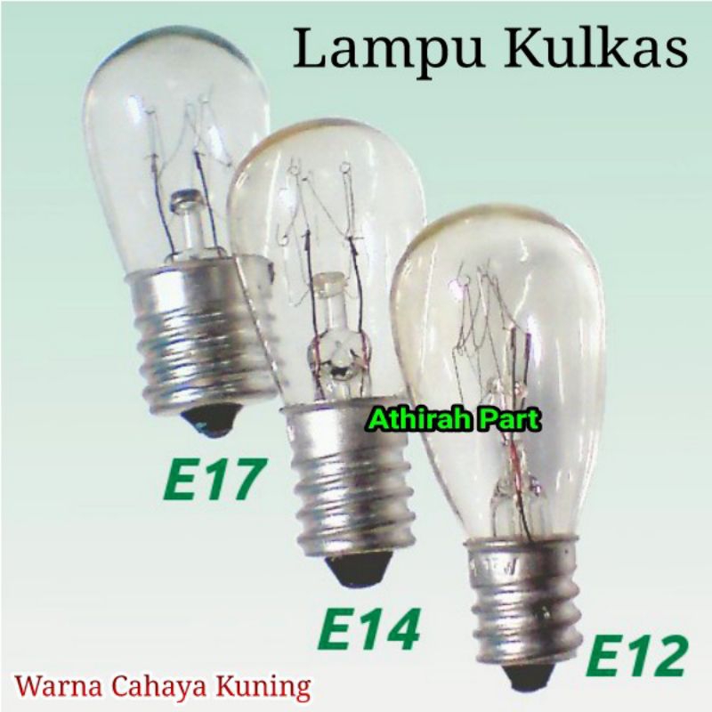 Lampu Kulkas Universal Fitting E12 E14 dan E17
