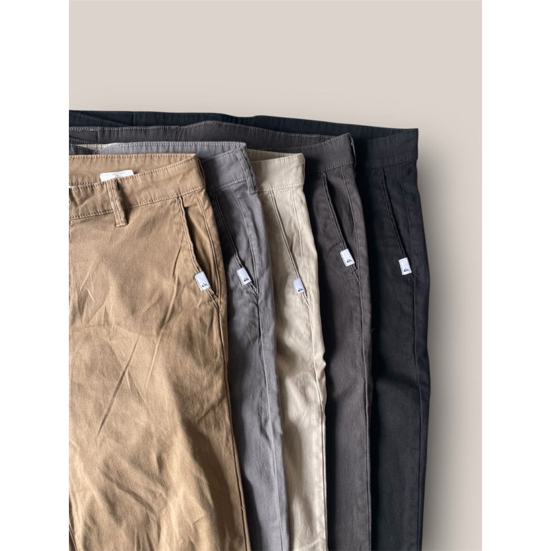 quicksilver chinos pant original slim streetch celana panjang