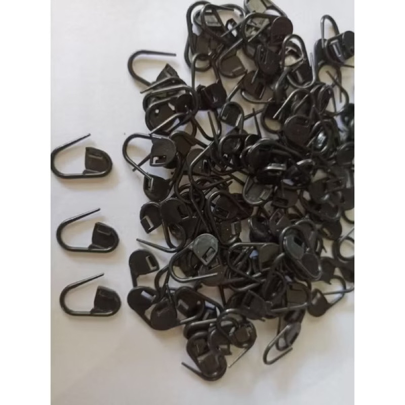 10pcs Peniti Udang Bahan Plastik Warna Hitam